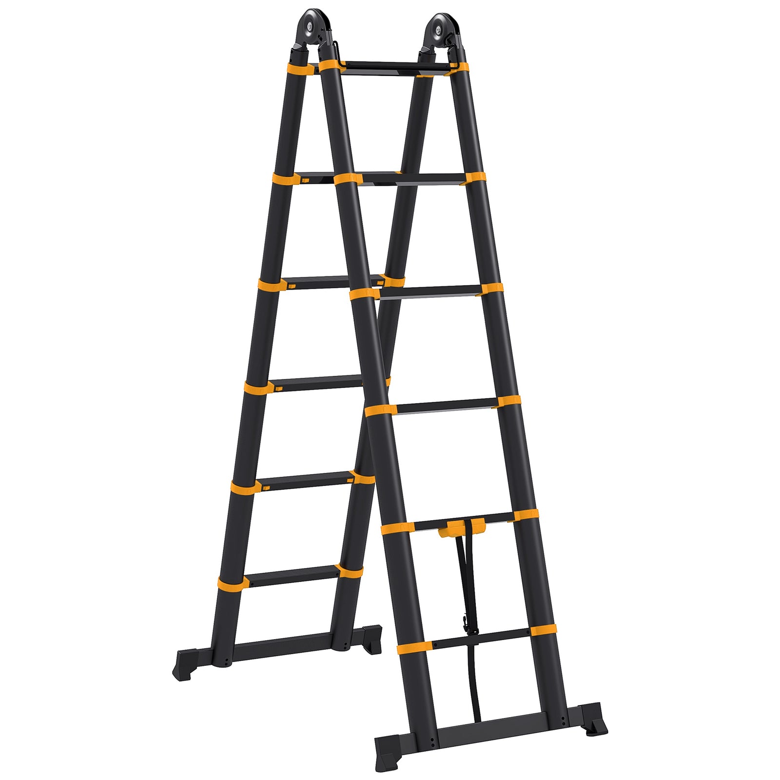 .8m Duo Aluminium Ladder With Tool Holder