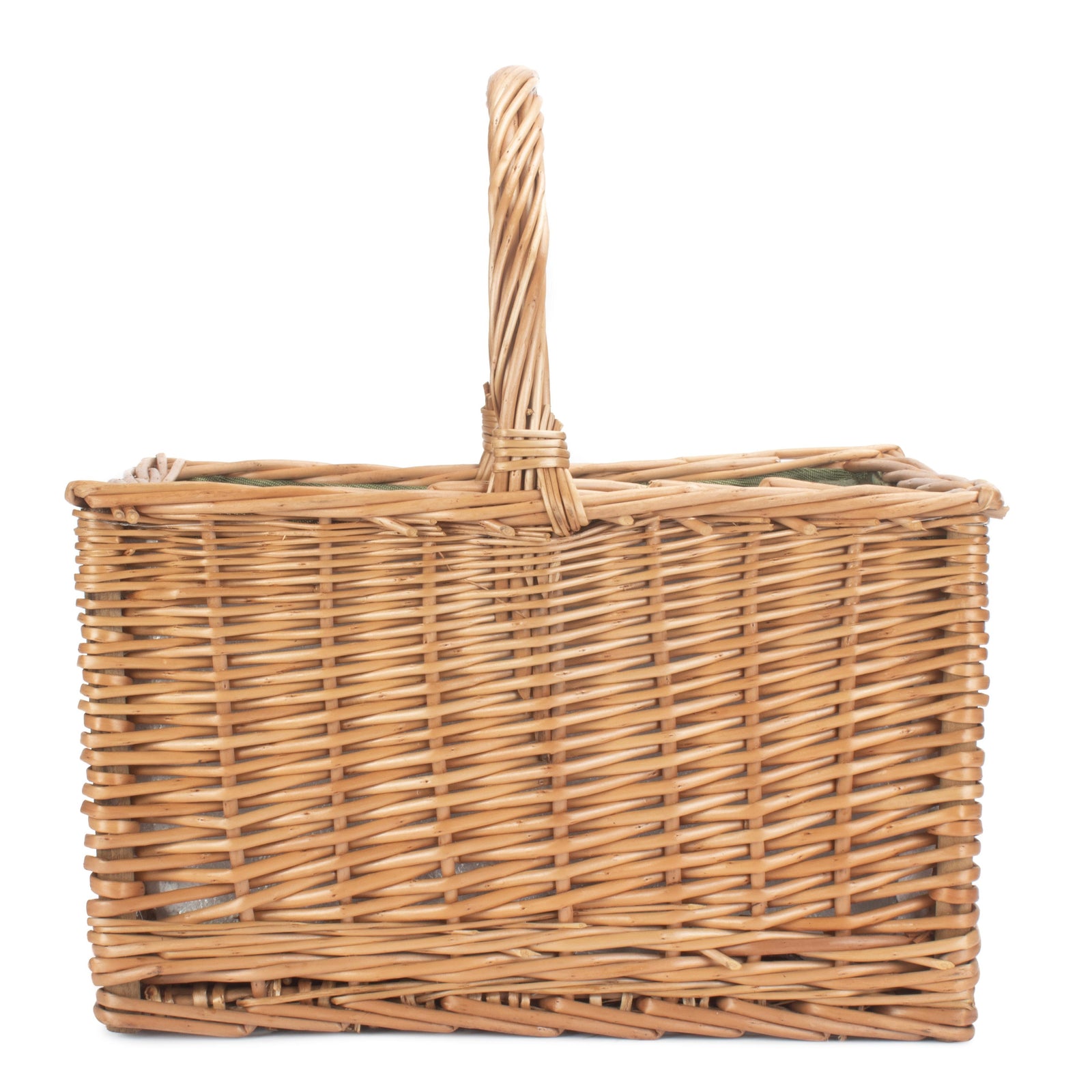 Butchers Wicker Basket With Zipped Cooler Bag