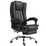 Executive Office Chair W/ Footrest | Black