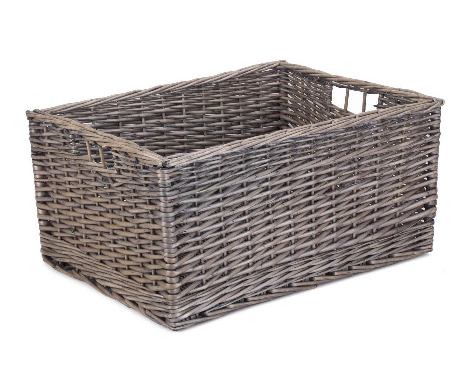 Red Hamper Wicker Jumbo Antique Wash Storage Basket