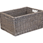 Wicker Jumbo Antique Wash Storage Basket | Brown