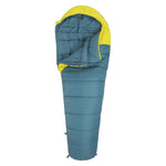 Summit 300 Right Zip Mummy Sleeping Bag | 200cm | Blue & Yellow