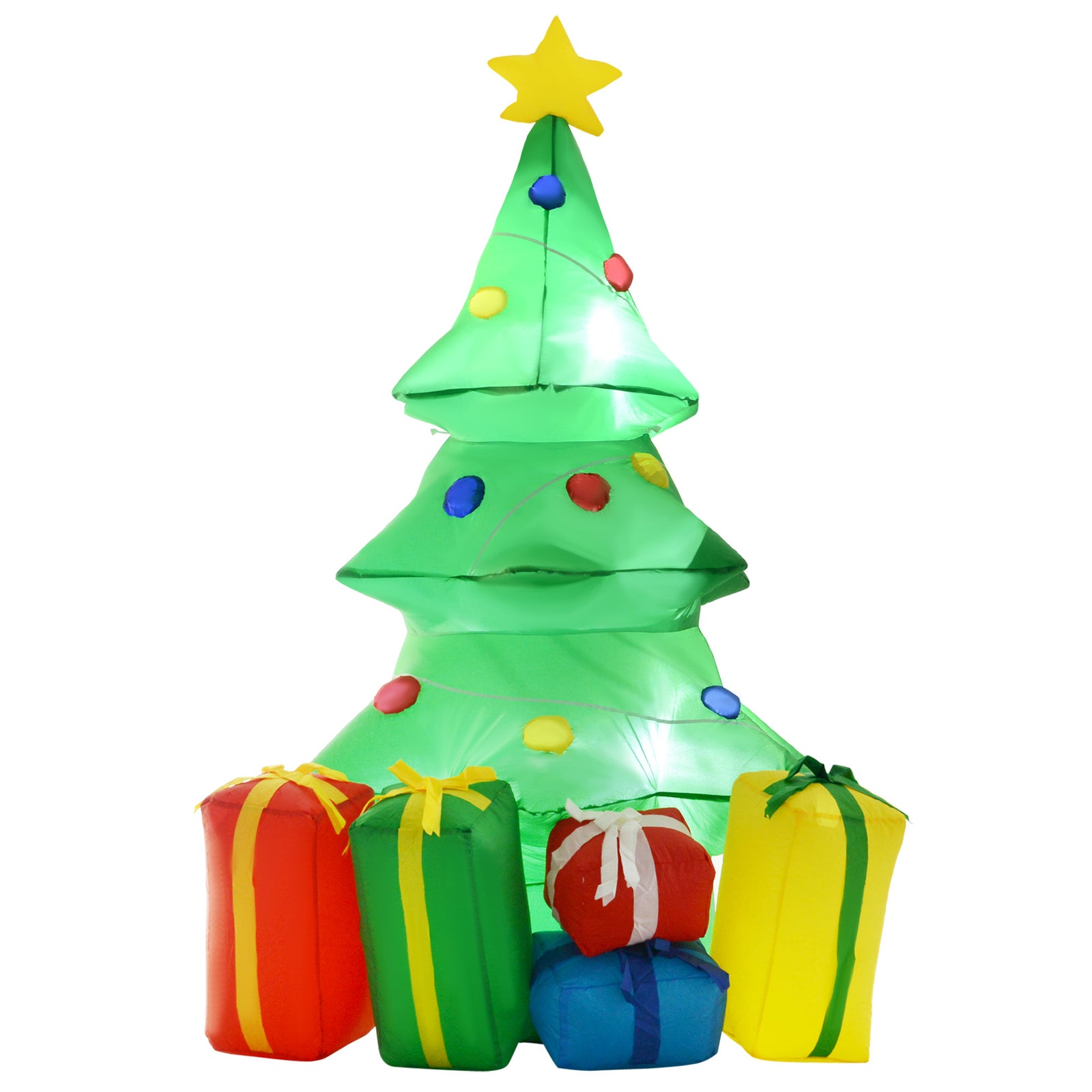 5ft Inflatable Christmas Tree Xmas Airblown Holiday Decor