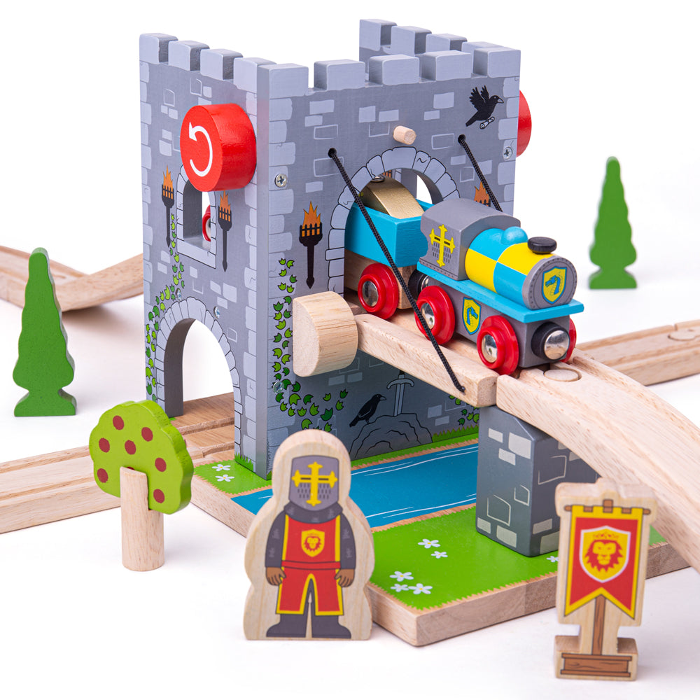 Drawbridge Accessory for Wooden Train Sets