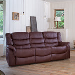 Almeira 3 Seat Recliner Sofa | 3 | Burgundy