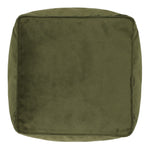 Amara Velvet Bean Bag Pouffe | Olive