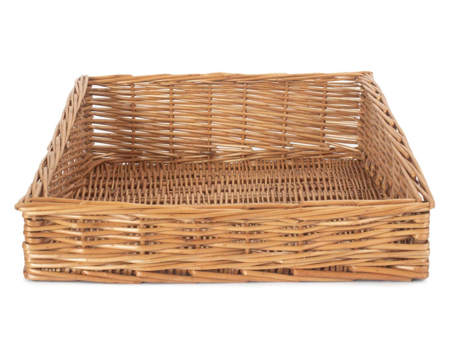 Wicker Flat Display Tray | Small | Brown