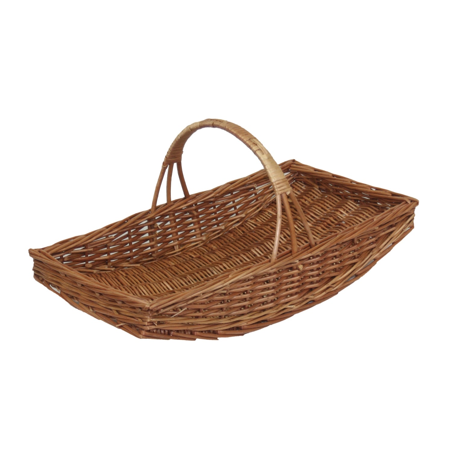 Red Hamper Wicker Garden Basket Garden Trug