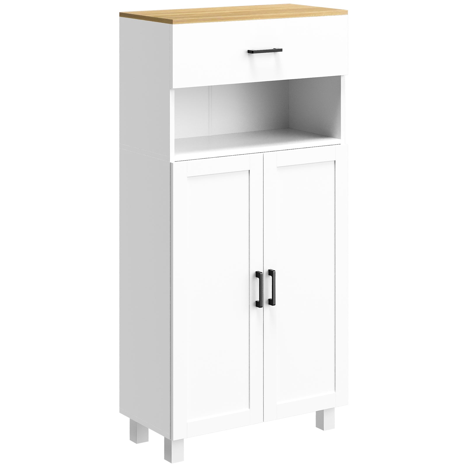 Kitchen Cupboard Storage Cabinet With Drawer, Countertop