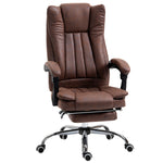 Executive Office Chair W/ Footrest | Brown