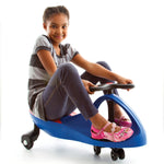 Unique Self Propelled Kids Ride On Toy, Wiggle Car - Blue