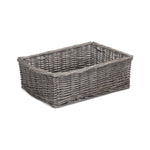 Antique Wash Finish Wicker Tray | Medium | Brown