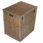 Red Hamper Wicker Antique Wash Vintner Storage Picnic Basket