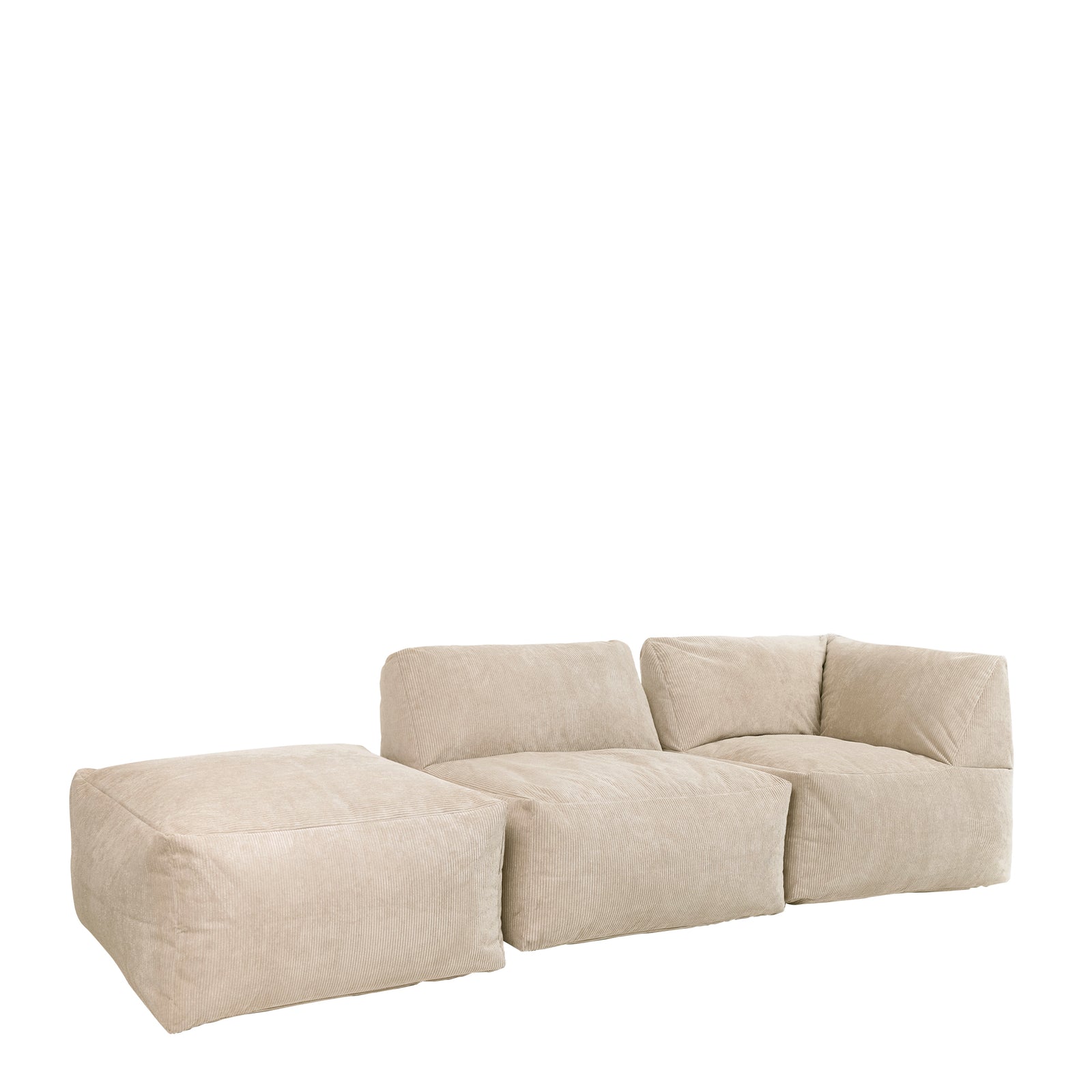 Tetra Cord Modular 3pc Sofa Set | Beige