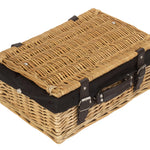 Wicker 36cm Picnic Basket | Black