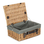 Wicker 36cm Picnic Basket | Gray