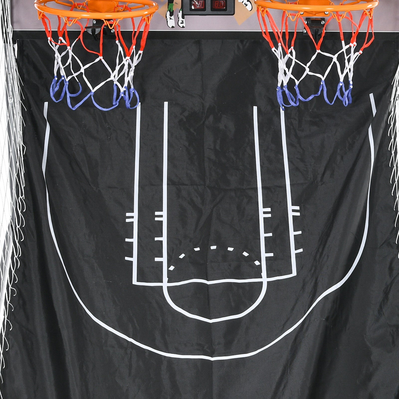 Foldable Basketball Arcade Game With Scorer And Sound Effects