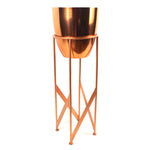 55cm Copper Planter With Matching Stand