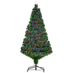 4/5ft Pre-lit Optic Christmas Tree Holiday Decor | 5ft | Green