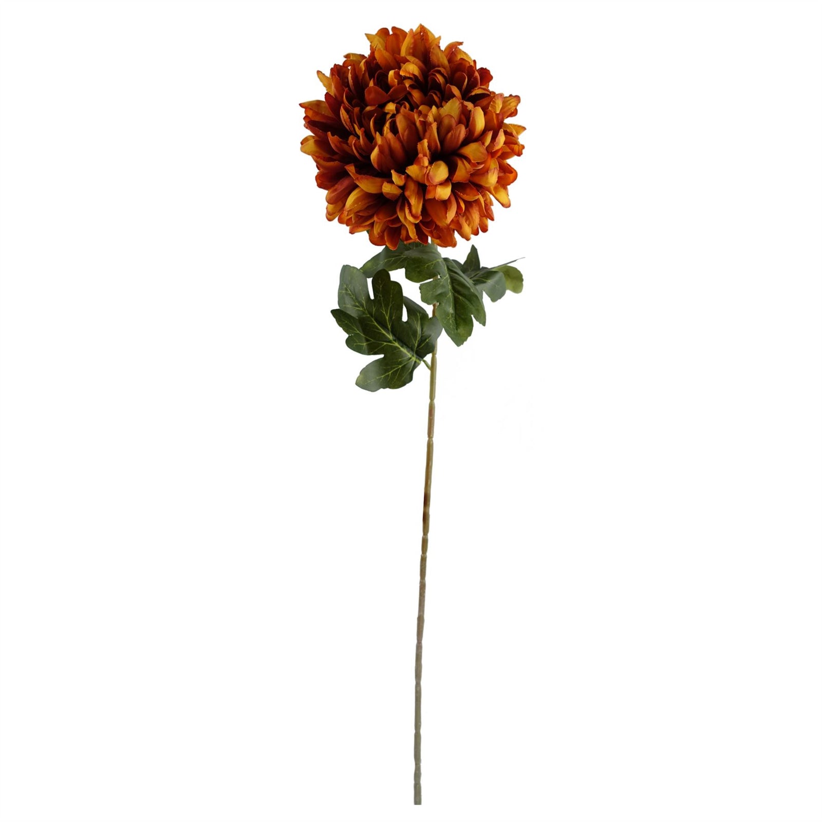 Pack Of 6 X 75cm Extra Large Reflex Chrysanthemum - Orange