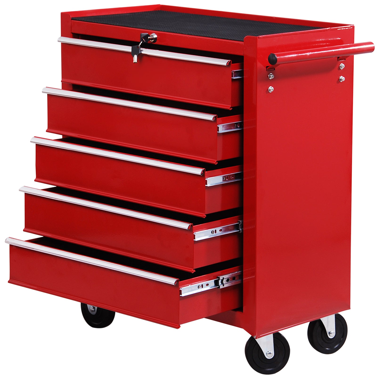 5 Drawer Tool Chest, Lock, Wheels