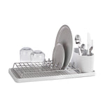 ReBorn Recycled Compact Draining Rack - Stone Kitchen Dish Drainer - Made in the UK