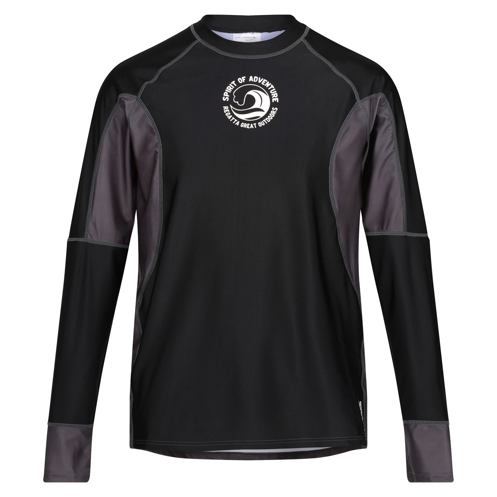 Mens Long-sleeved Rash Guard | Medium | Black