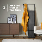 Single Fleece Blanket - Ochre