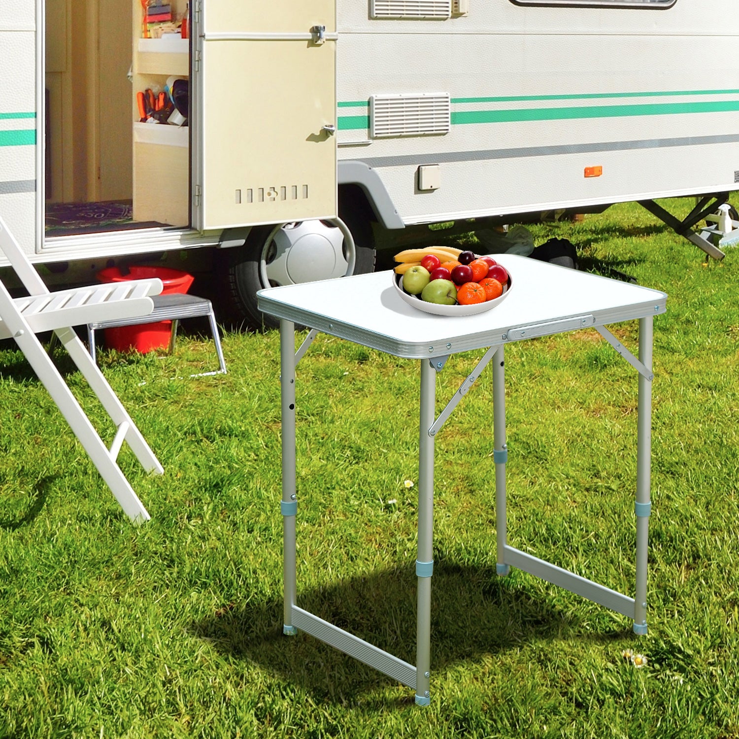 Outdoor Camping Aluminium Table Portable Folding Picnic