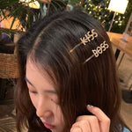 Women's Pearl Words Letters Hairpin Boss