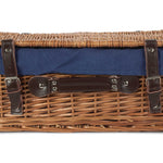 Wicker 46cm Double Steamed Picnic Basket | Blue