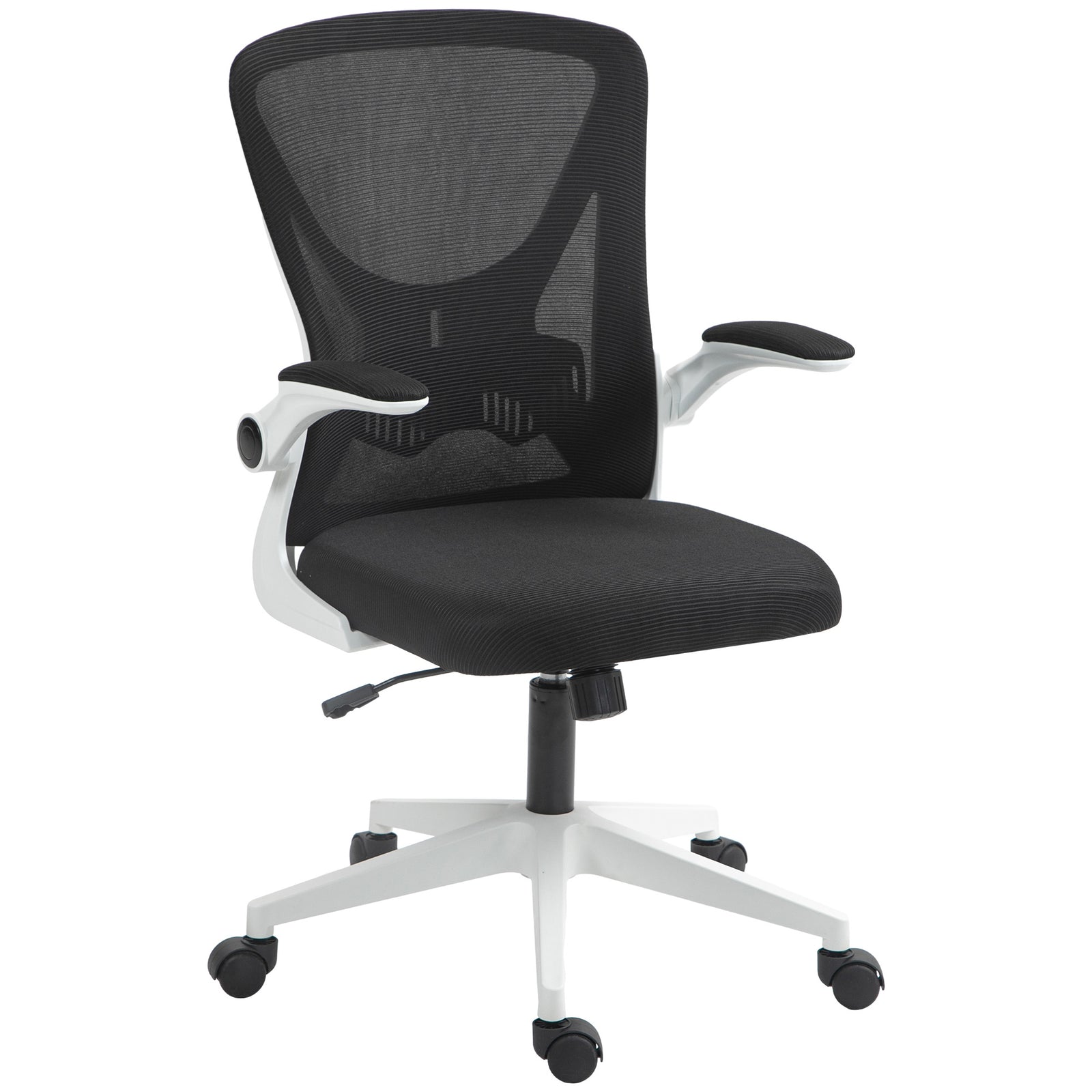 Mesh Office Chair Flip-up Armrests | White