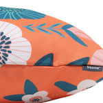 Floral Indoor Outdoor Cushion Set Of 4 Water Resistant Cushions