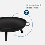 Iron Fire Pit Bowl - Black