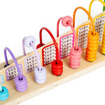 Wooden Colourful Rainbow Counting Abacus