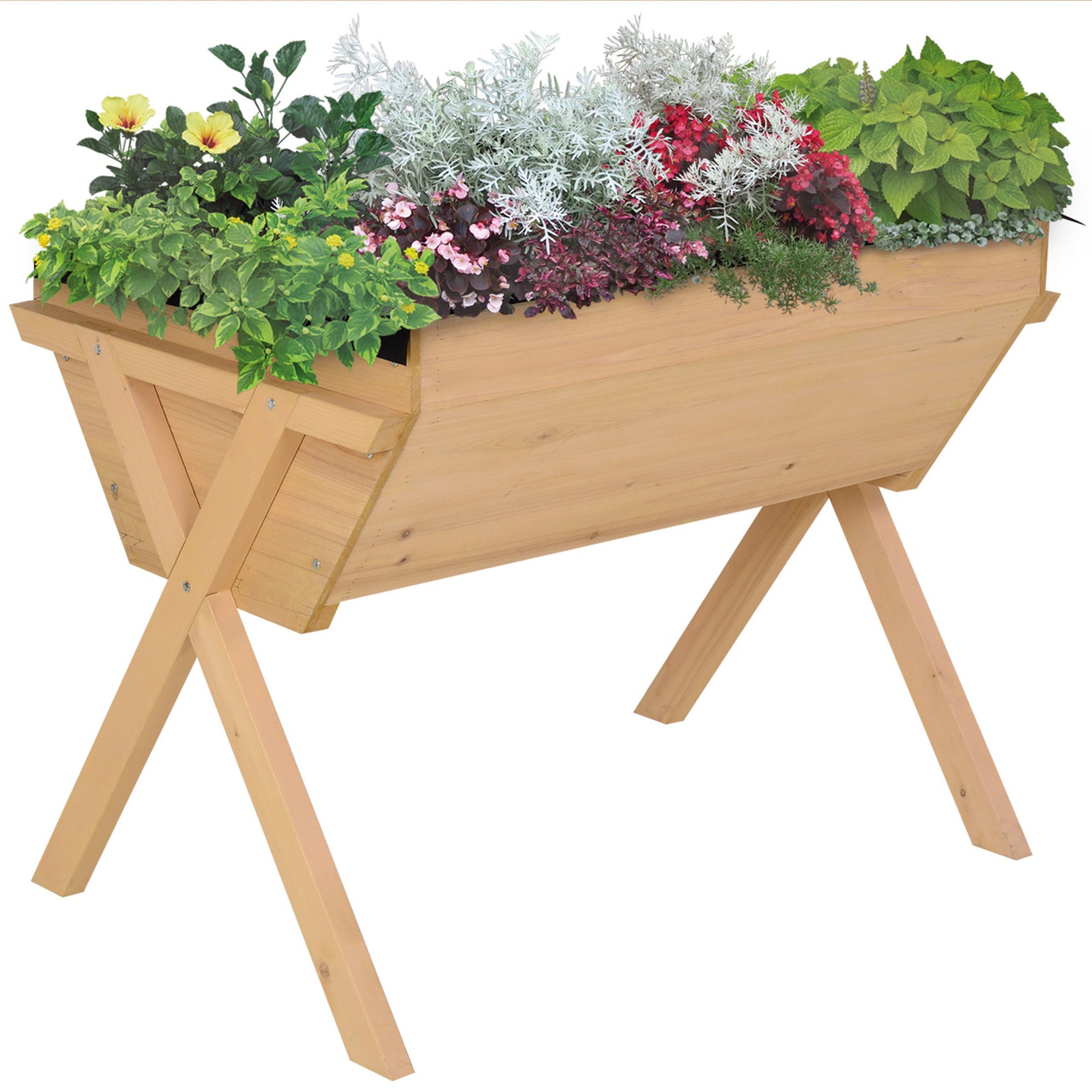 Wooden Planter Raised Bed 100x70x80cm