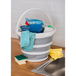 Collapsible Bucket With Handle | Gray