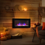 1000w/2000w Led Electric Fireplace Automatic Remote Timer