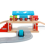 Overground Station for Wooden Train Sets