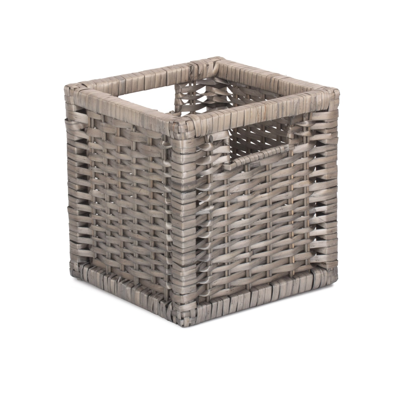 Red Hamper Wicker Wooden Framed Split Willow Storage Basket