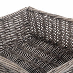 Red Hamper Antique Wash Finish Wicker Tray