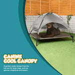 Elevated Dog Bed With Canopy Shade Xl