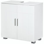 Bathroom Pedestal Under Sink Cabinet With Adjustable Shelf