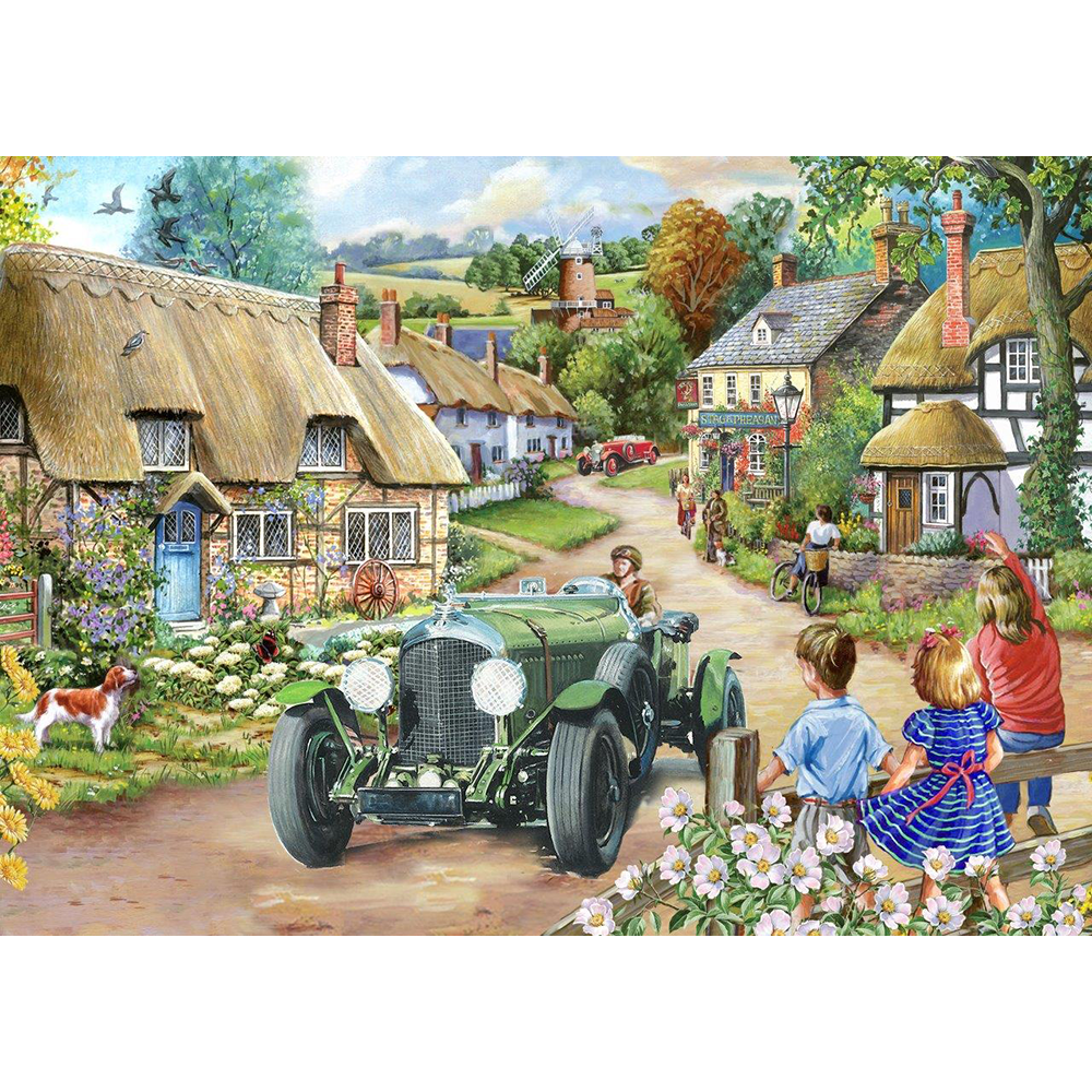 Vintage Run, Big 500 Piece Jigsaw Puzzle