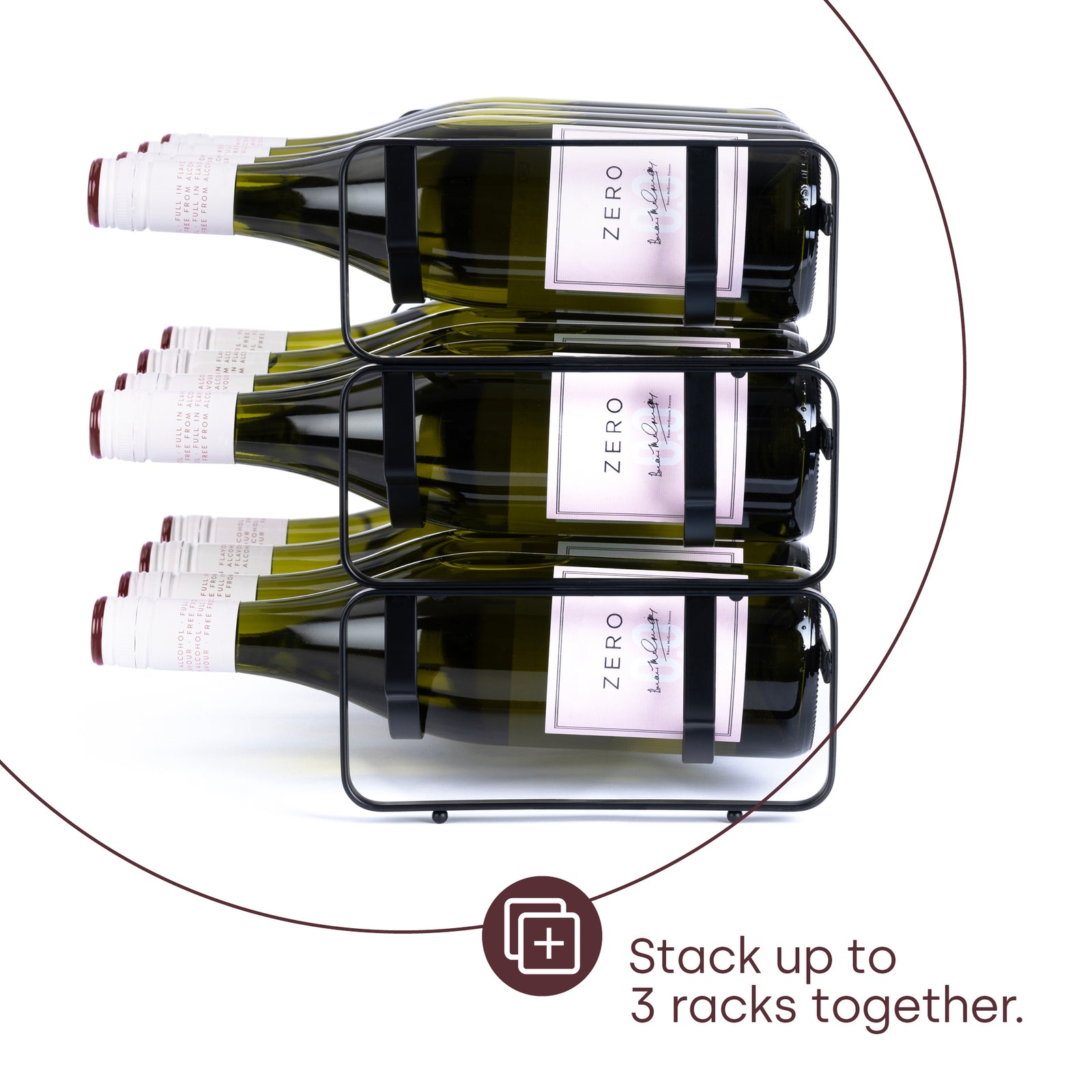 Modular Wine Rack - Matt Black