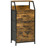 Industrial 3 Drawers Storage Cabinet W/ Display Shelves