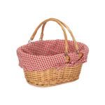 Wicker Shopping Basket With Swing Handle