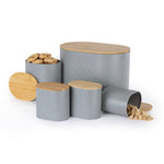 Elmas Bread Bin & Canister - Grey