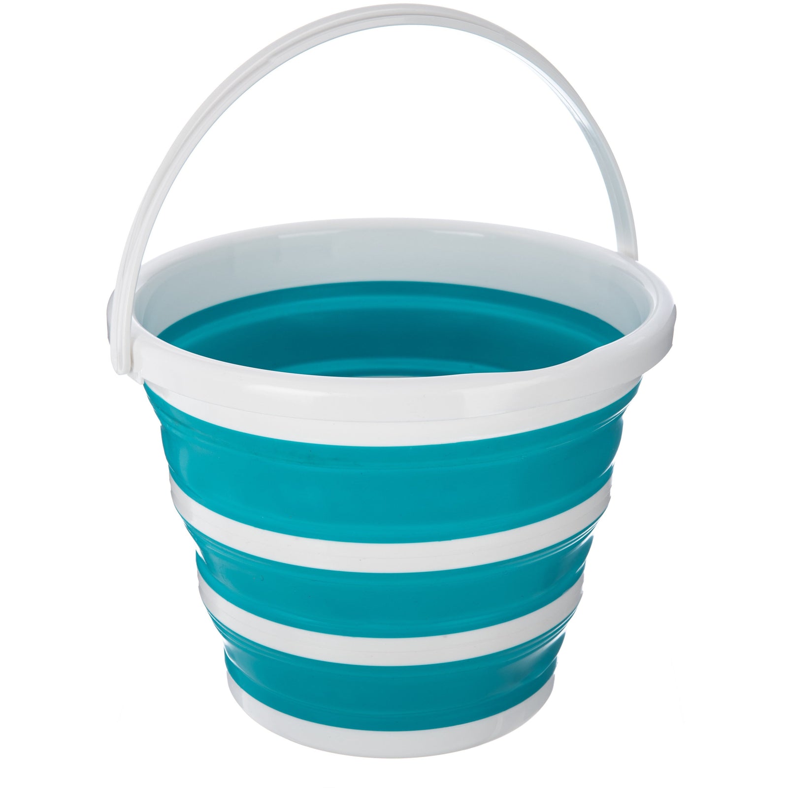 Collapsible Bucket With Handle | Turquoise