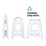 Foldable Step Stool - White